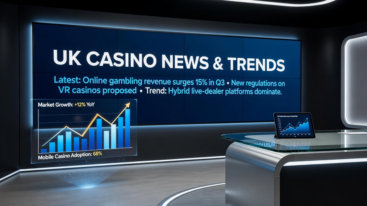 UK Gambling Commission logo alongside casino floor imagery highlighting money exchange services