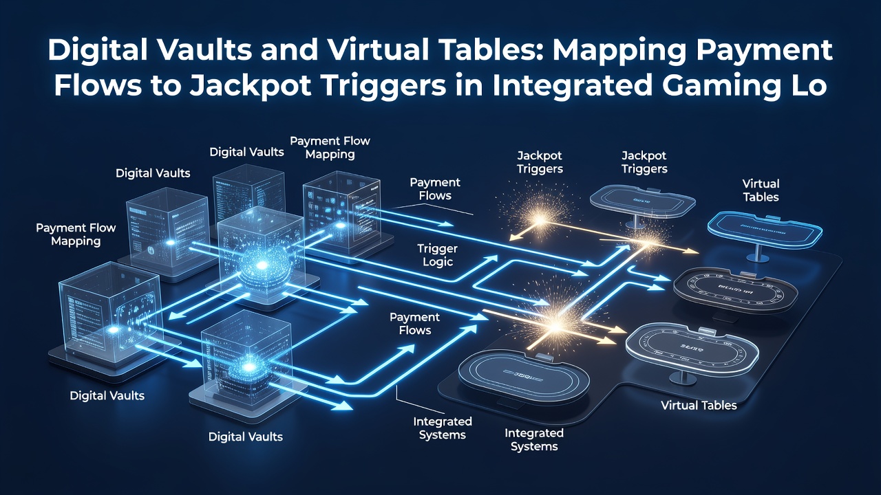 Virtual table interface displaying mapped loyalty points converting into jackpot trigger notifications