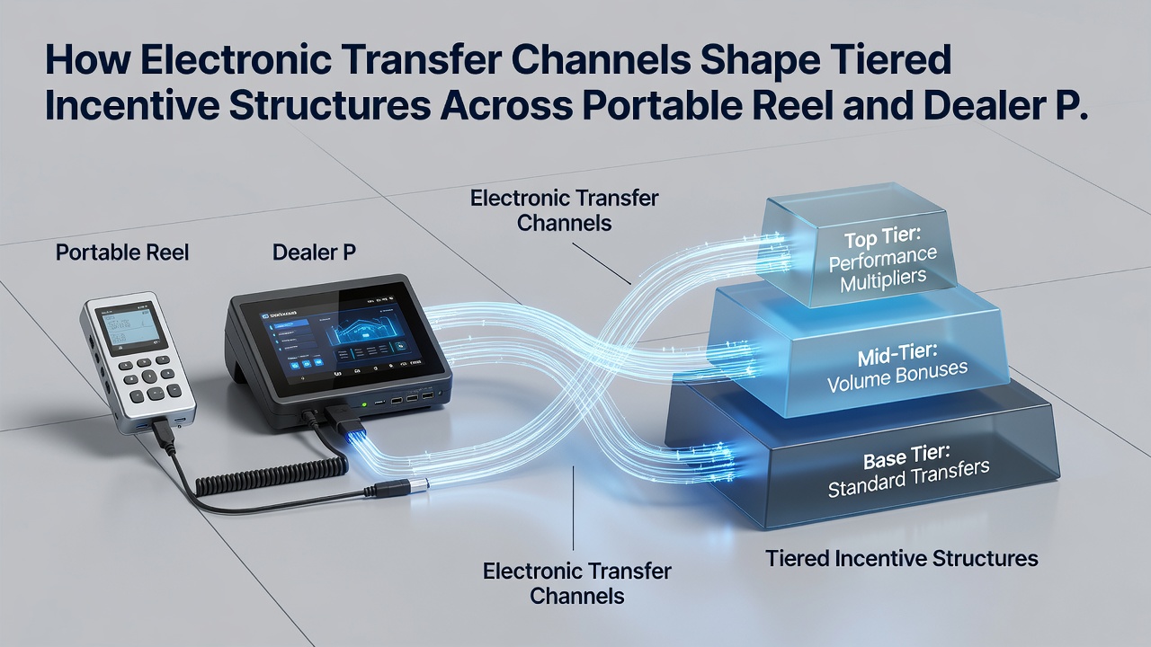 Tiered incentive structures visualized across portable reel and live dealer platforms