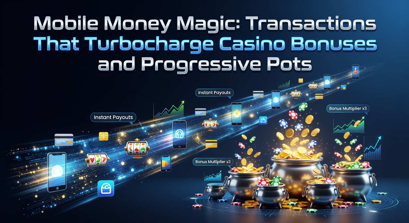 Smartphone displaying a mobile wallet app with casino deposit confirmation and glowing jackpot meter in the background